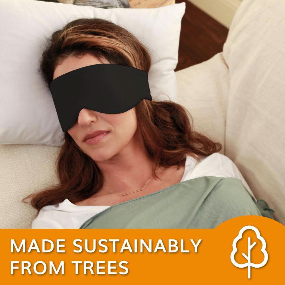 The Escape Sleep Mask | Jet Black by HappyLuxe