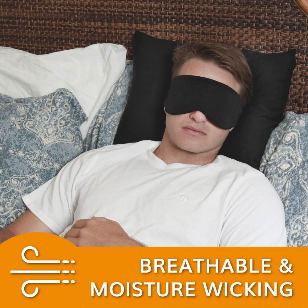 The Escape Sleep Mask | Jet Black by HappyLuxe - GoodWood