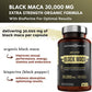 Black Maca Capsules 37,500 mg by Mother Nature Organics