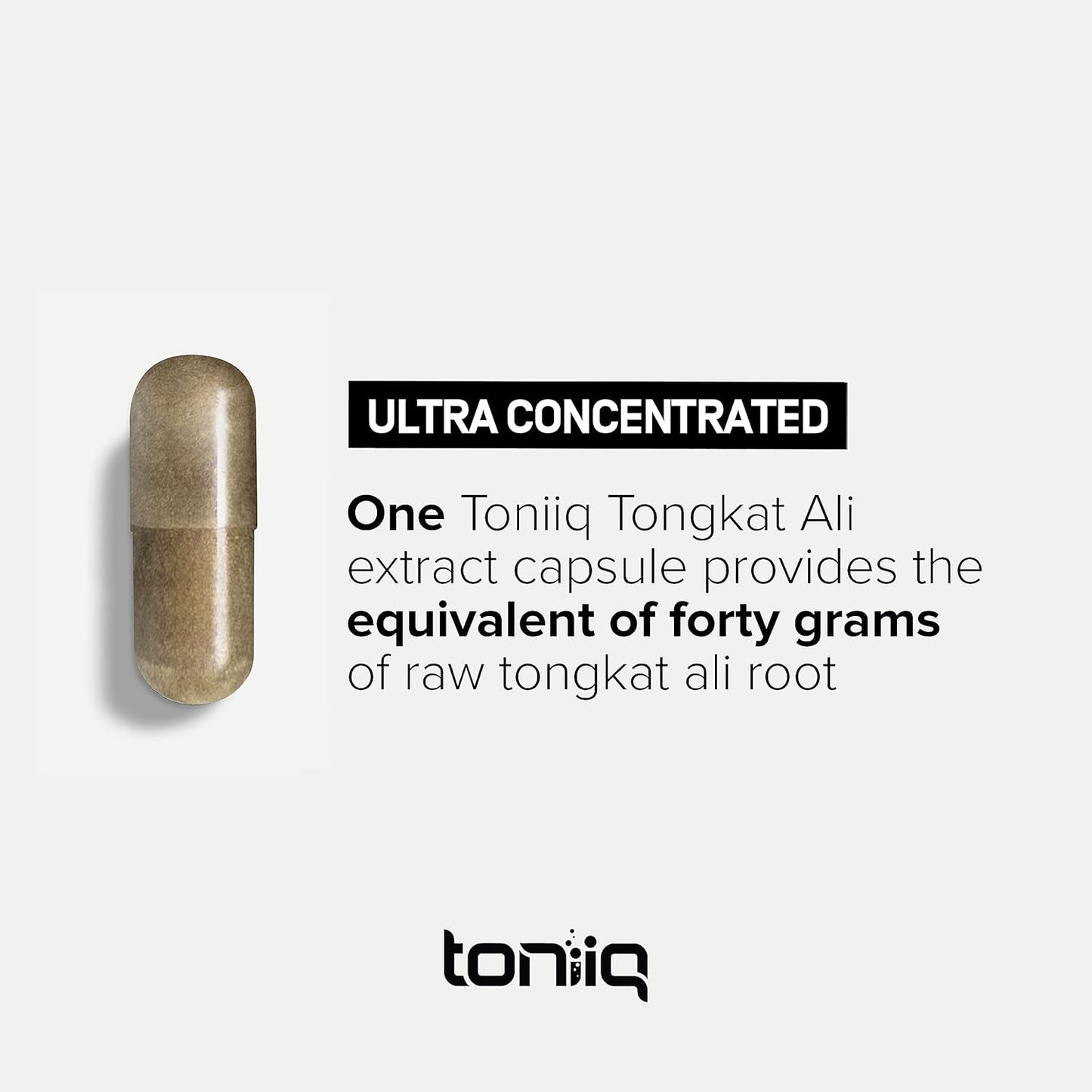 Tongkat Ali 40,000MG 200:1 Longjack for Men Extra Strength Ultra Concentrated Tongkat Ali Supplement for Men - 2% Eurycomanone - Eurycoma Longifolia Root Extract 3rd-Party Tested - 120 Veg Caps, TQ