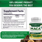 Mother Nature USDA Organic Maca Root Capsules 1600mg, Vegan, Raw Maca Supplement for Stamina, Hormonal Balance & Well-Being, Non-GMO Premium Peruvian Maca for Men & Women, Reproductive Health (120ct)