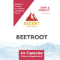 Organic Beetroot, 60 Capsules, 1300 mg each by Ascent Nutrition