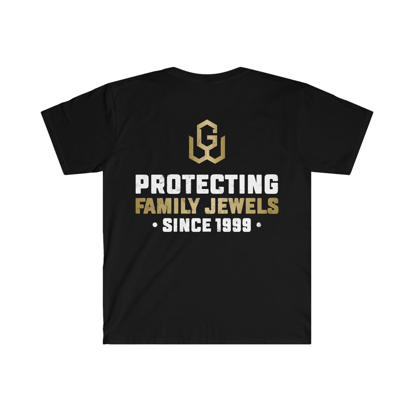 GoodWood Protecting Family Jewels Black Softstyle T-Shirt