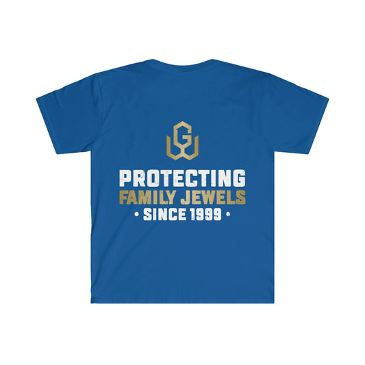 GoodWood Protecting Family Jewels Royal Blue Softstyle T-Shirt