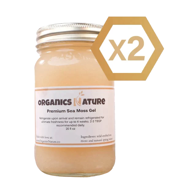 Sea Moss Gel - St. Lucian Sea Moss Gel Single 16oz Jar by Organics Nature - GoodWood