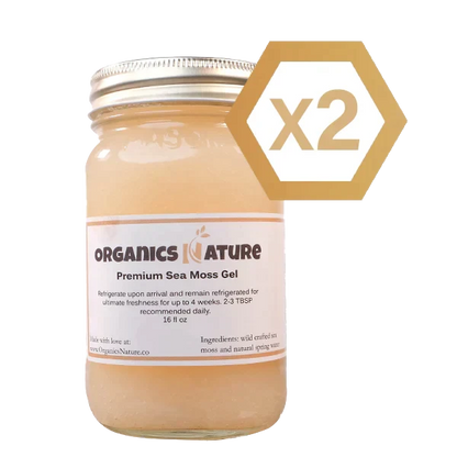 Sea Moss Gel - St. Lucian Sea Moss Gel Single 16oz Jar by Organics Nature - GoodWood