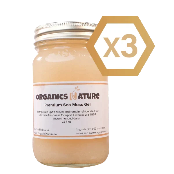 Sea Moss Gel - St. Lucian Sea Moss Gel Single 16oz Jar by Organics Nature - GoodWood
