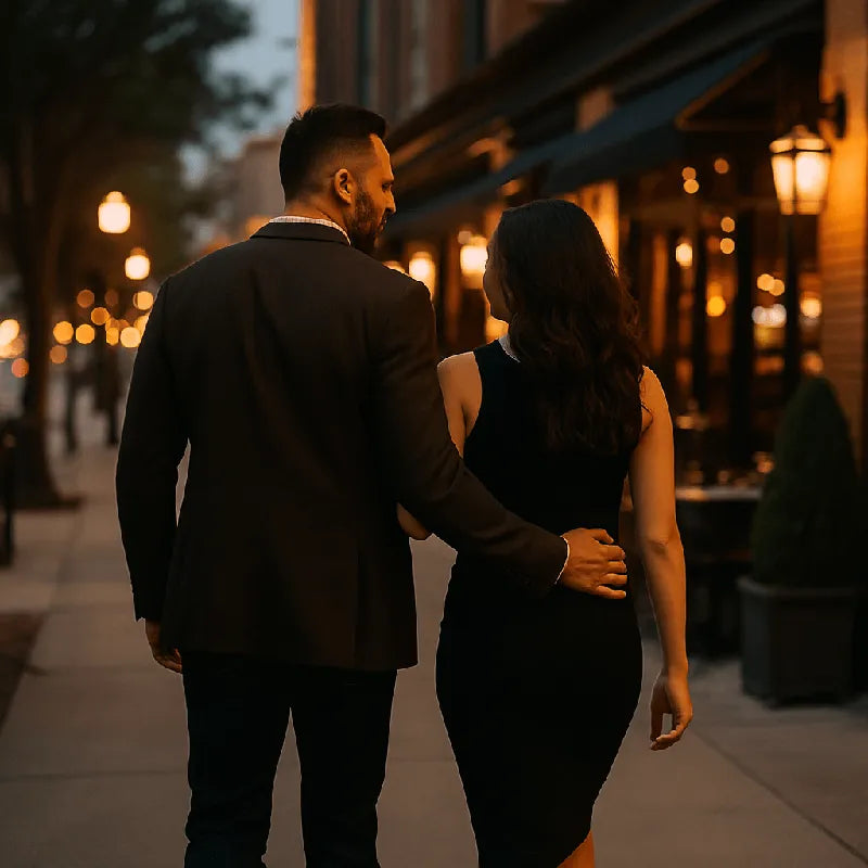 Confident couple